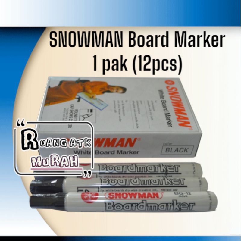 

Spidol SNOWMAN White Board BG-12/ Spidol papan tulis