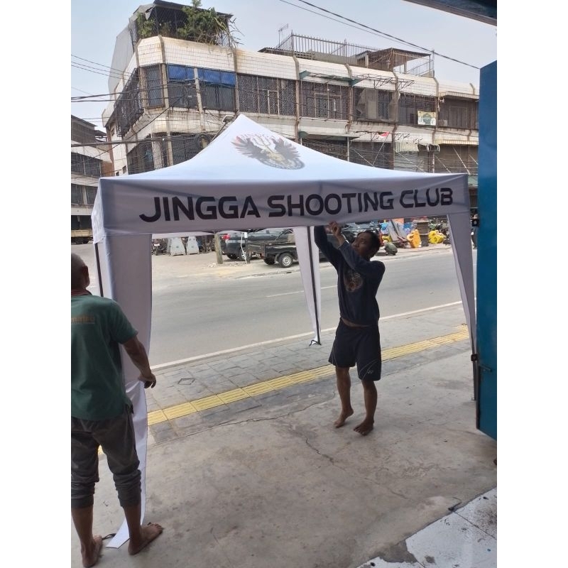 Tenda Lipat Custom Prin Logo uk 3x3