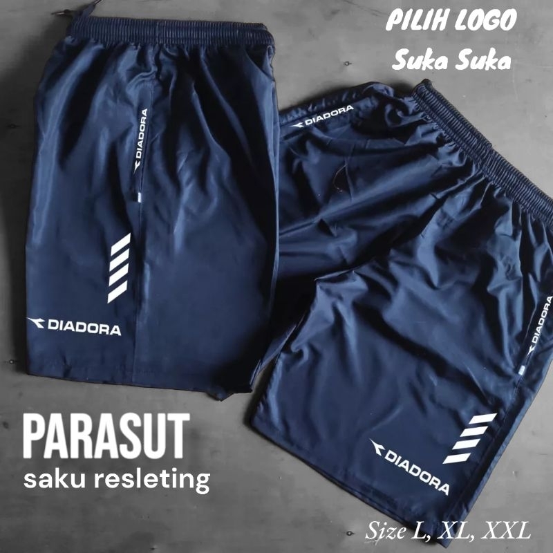Celana pendek parasut saku sport pria olahraga / Celana Parasut Pendek Cowok