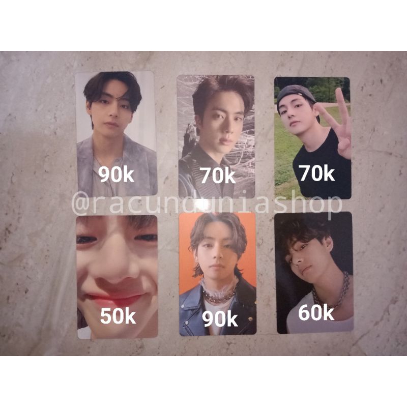 [Bisa LIVE] PC BTS Taehyung Seokjin Official tae zoom tae cream tae rantai festa tae proof compact t