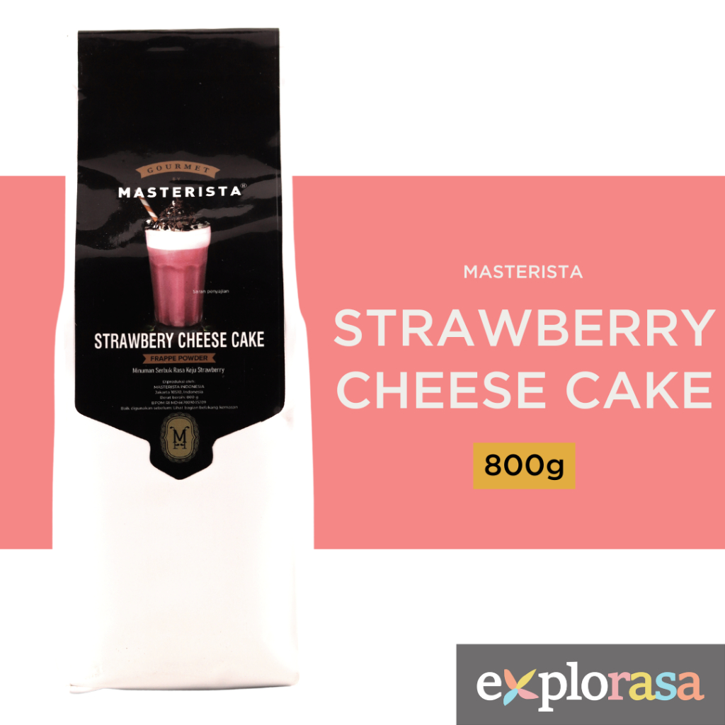 

Bubuk Minuman Masterista - Strawberry Cheese Cake Expecta 800gr