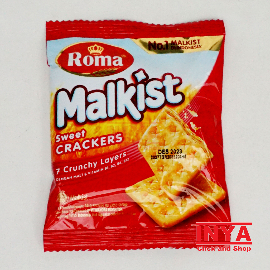 

Roma Malkist Sweet Crackers 14gr Sachet - Biscuits