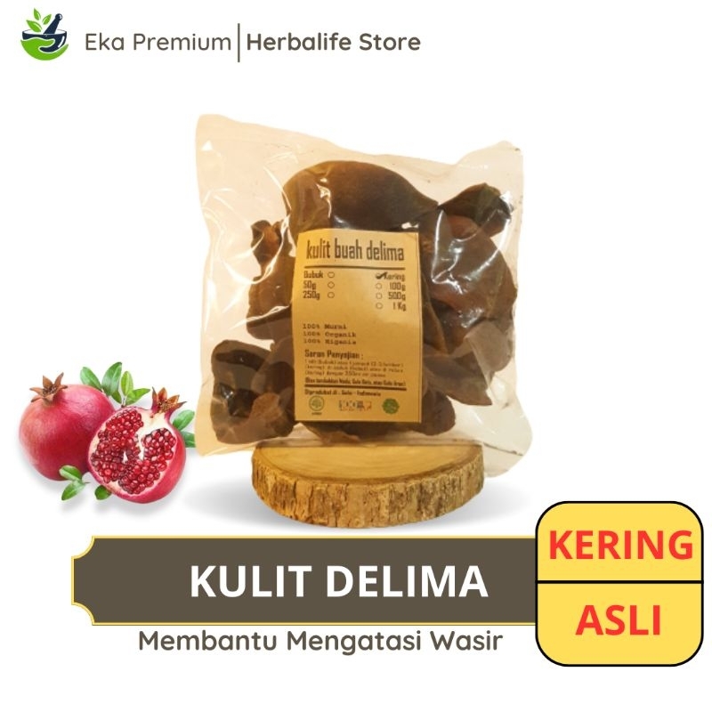 

KULIT BUAH DELIMA KERING Ramuan Rempah Herbal Asli Murni Jamu Minuman Alami Tradisional Simplisia Punica Granatum