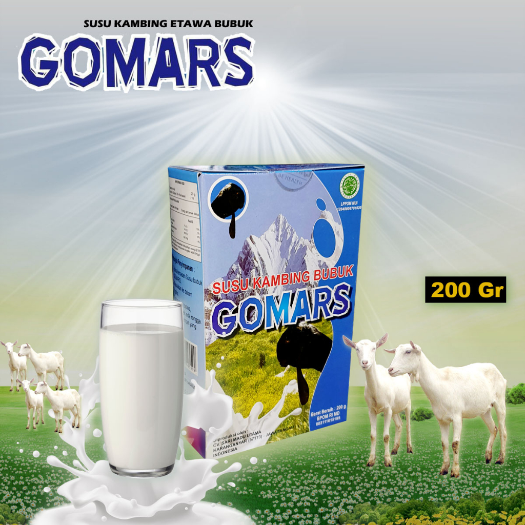 

Susu Kambing Gomars isi 200gr Original