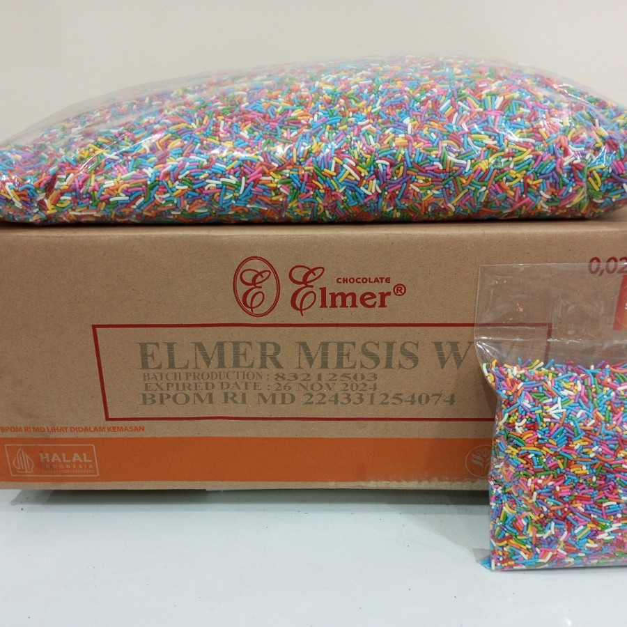 

Meises Meses Elmer Rainbow Warna Warni Kemasan Repack 250 Gram