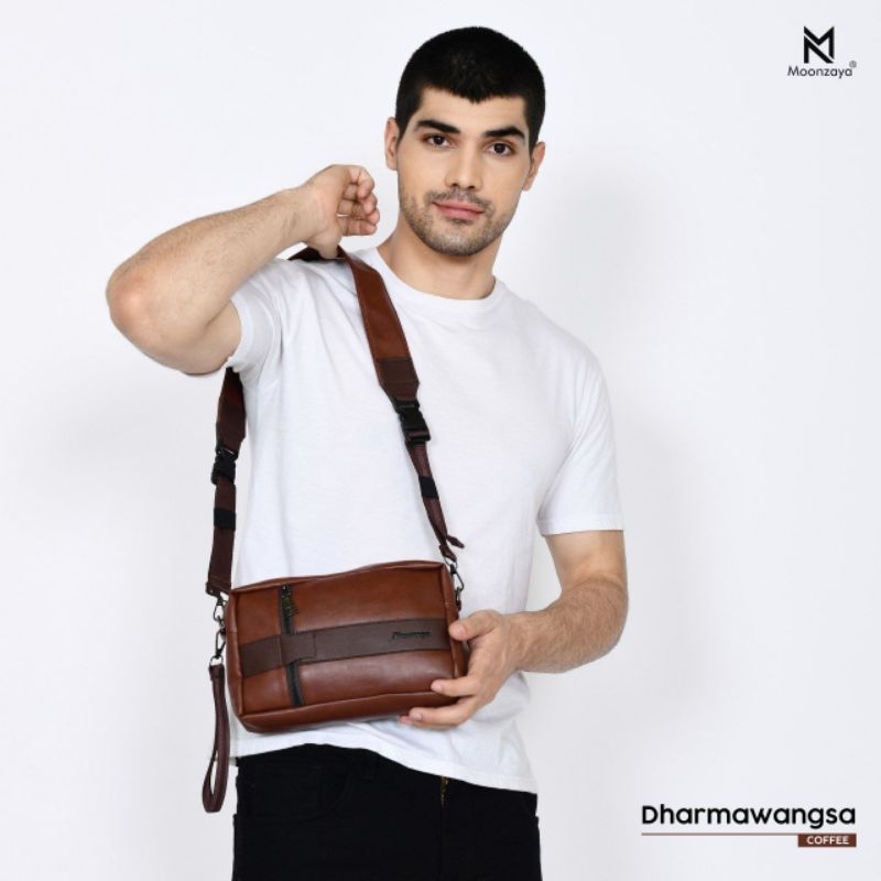dharmawangsa bag by moonzaya / tas selempang pria murah / sling bag cowok/ handbag cowok