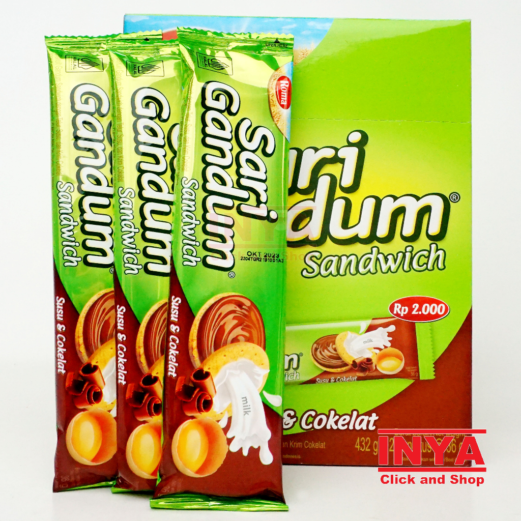 

Roma Sari Gandum Sandwich 12x27gr Box - Biscuits