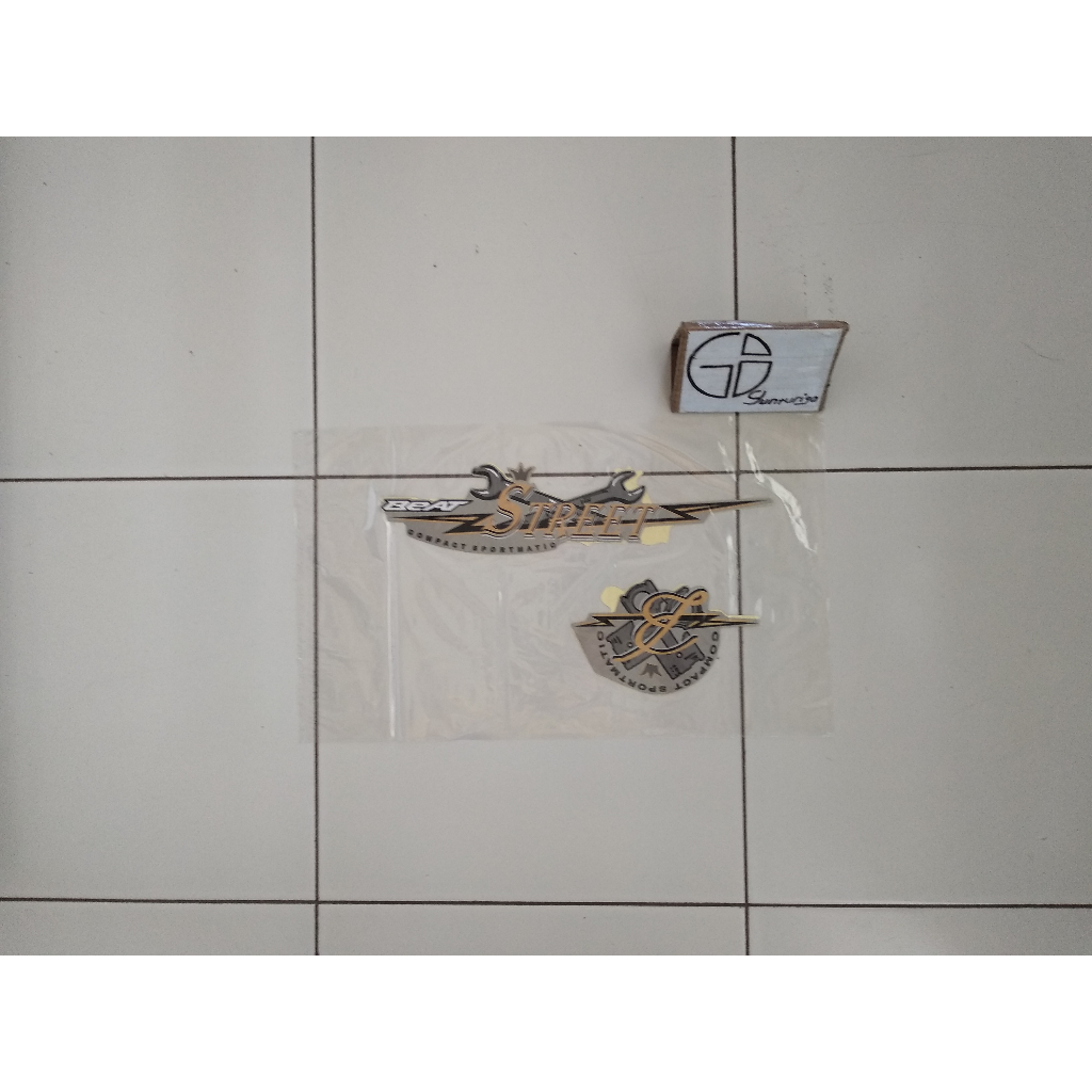 Striping Sticker Lis Honda Beat Street  2020 2021 Silver Original
