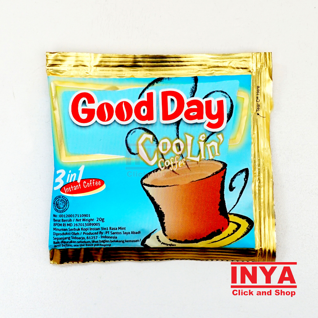 

Good Day Coolin 3in1 Instant Coffee 20gr Sachet - Kopi Instan