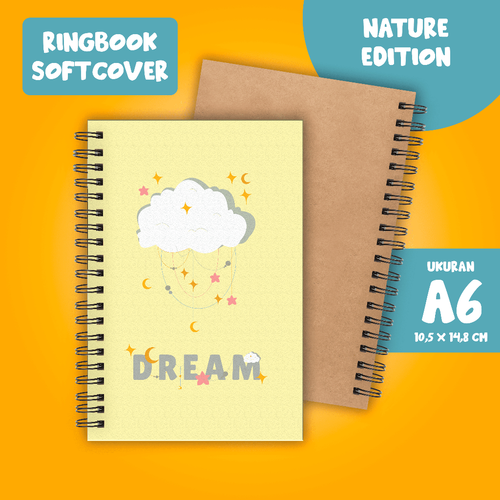 

(BELI 6 GRATIS 1)Buku Tulis Catatan buku notebook buku diary Notebook Ring Spiral A6 60 Lembar koleksi gambar Nature part 1