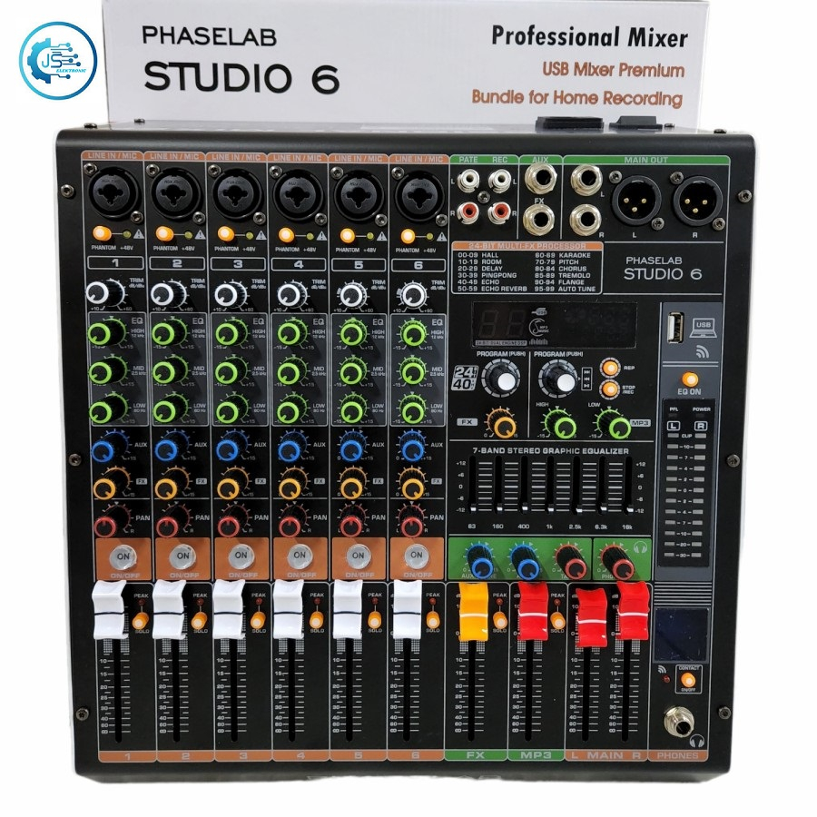 Mixer Audio Phaselab studio6 studio 6 6CH Soundcard Original