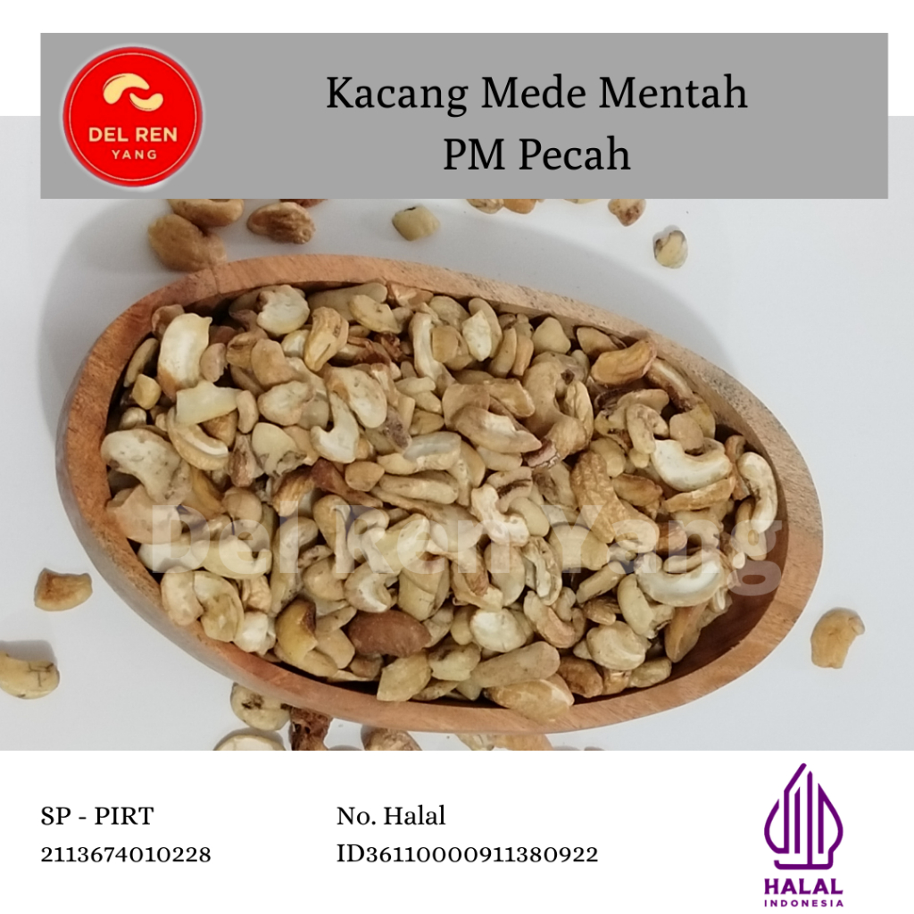 

Kacang Mede Mentah Pecahan PM Putih 100 gram