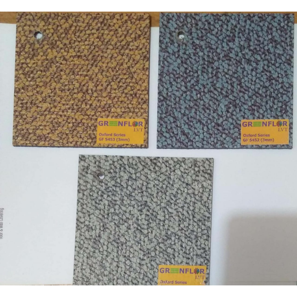 Vinyl tile Greenflor motif Karpet Tebal 3mm I Anti Rayap