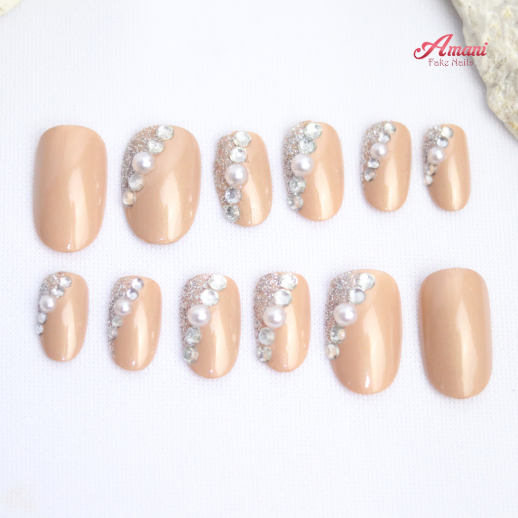 Kuku Palsu Fake Nails Kuku 3D Kuku Wedding Kuku Palsu 3D Nail Art Wedding Fake Nail Fake Nail Weddin