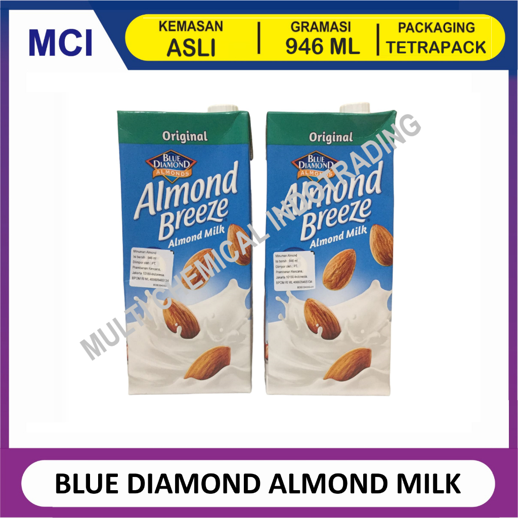 

BLUE DIAMOND ALMOND BREEZE ALMOND MILK ORIGINAL 946 ML / SUSU ALMOND