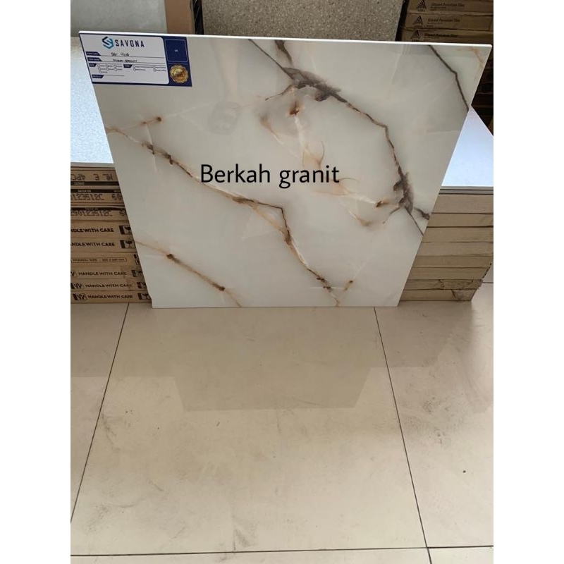 Granit lantai merk Savona gress miami brown 60x60 kw 1