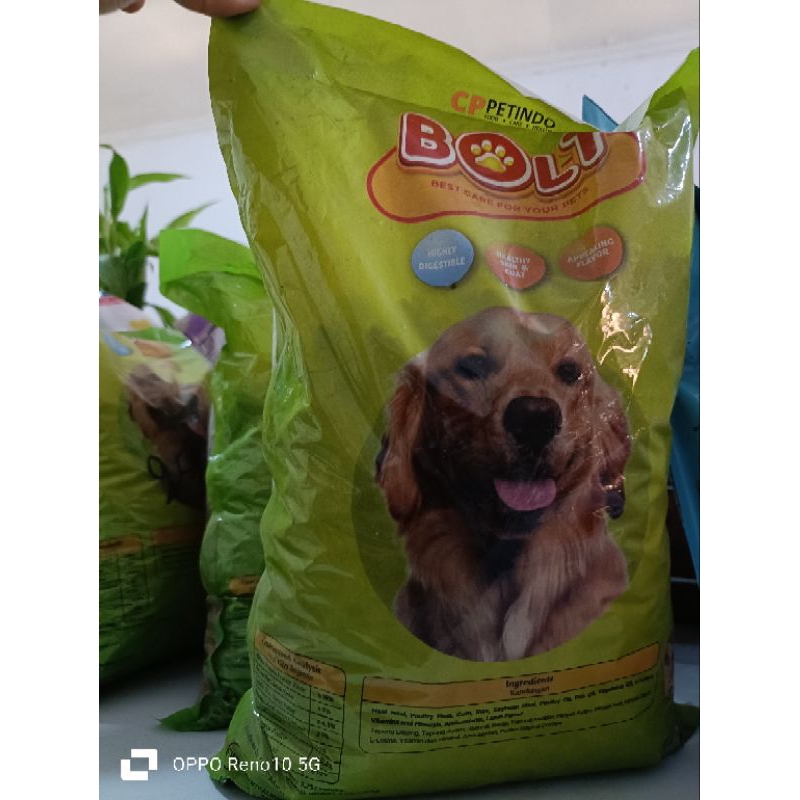 bolt makanan anjing 1 kg.