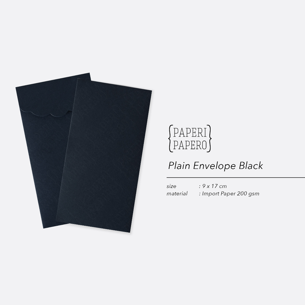 

Black Plain Amplop - Angpao Hitam Polos Premium (5 Pcs)