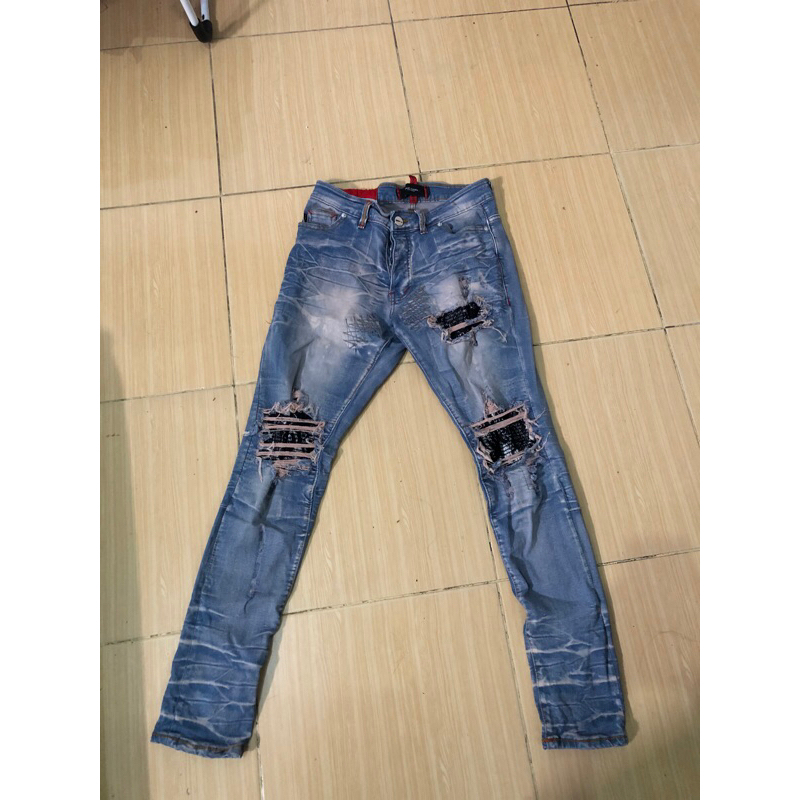 M1 Tri Batik - Vintage Blue (hamjeansku)