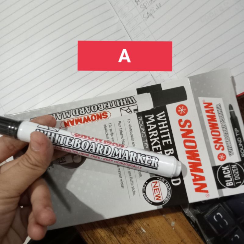 

Spidol Snowman White board(bisa dhpus)Marker (pcs)