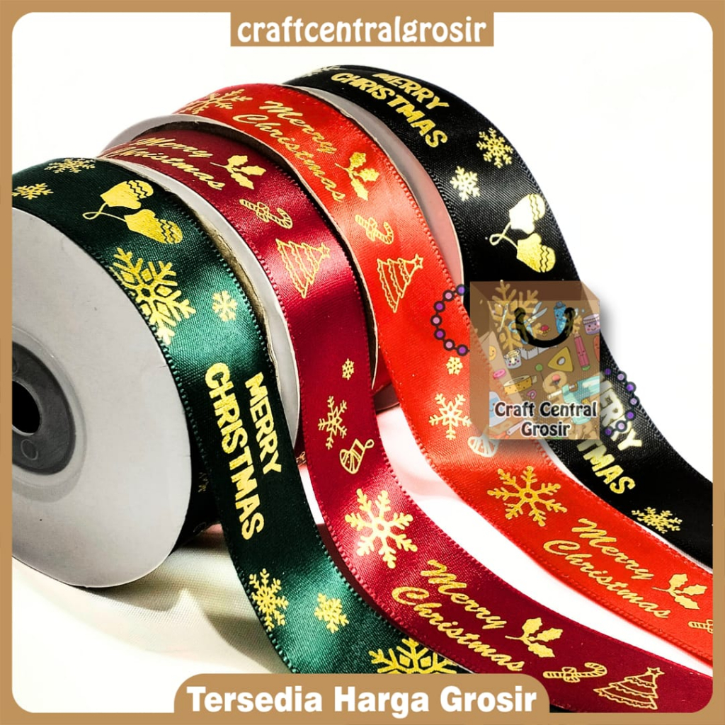 

[PART 1] Pita Natal/ Pita Satin Natal Per Roll 3/4 Inch (2 cm) & 1.5 Inch (4 cm)