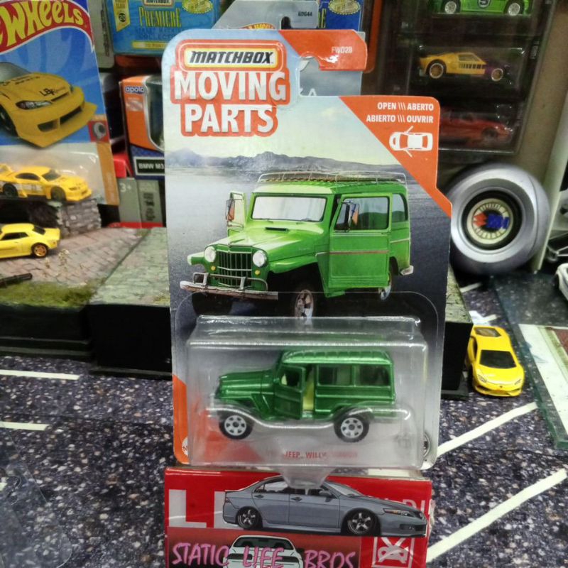 Matchbox 1962 Jeep® Willys wagon moving part