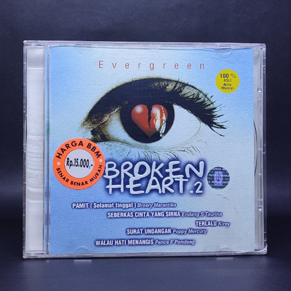 CD EVERGREEN BROKEN HEART KIREY POPPY MERCURY NIKE ARDILLA DEWI YULL