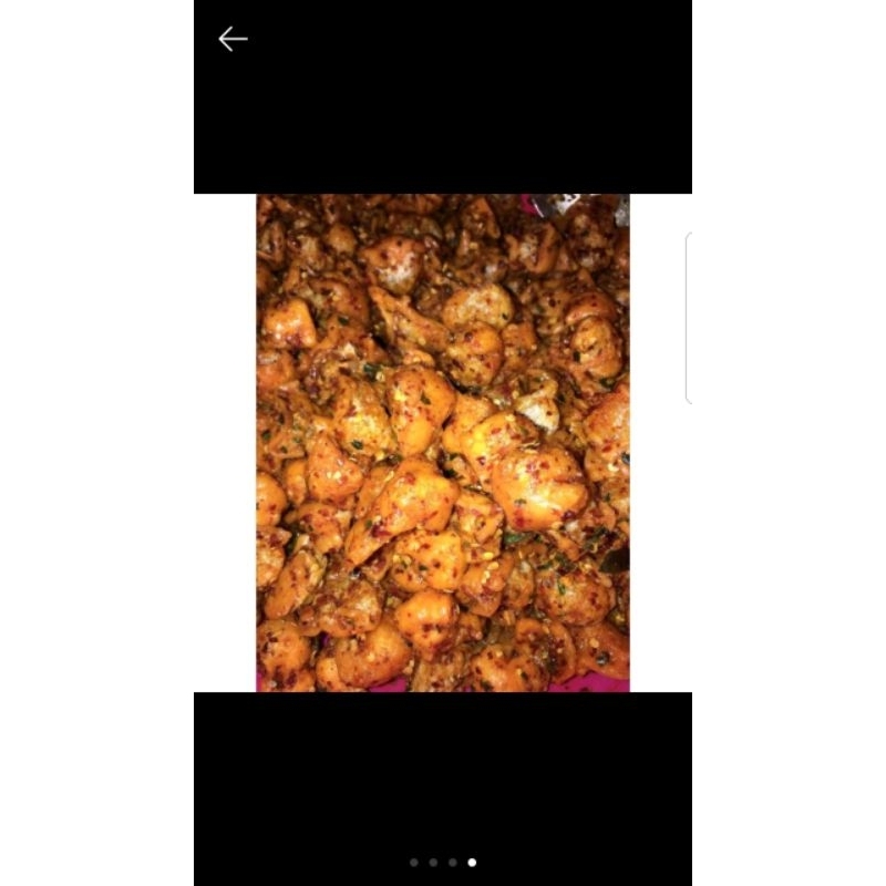 

batagor kering extra pedas daun jeruk, batagor tahu pedas 150gram