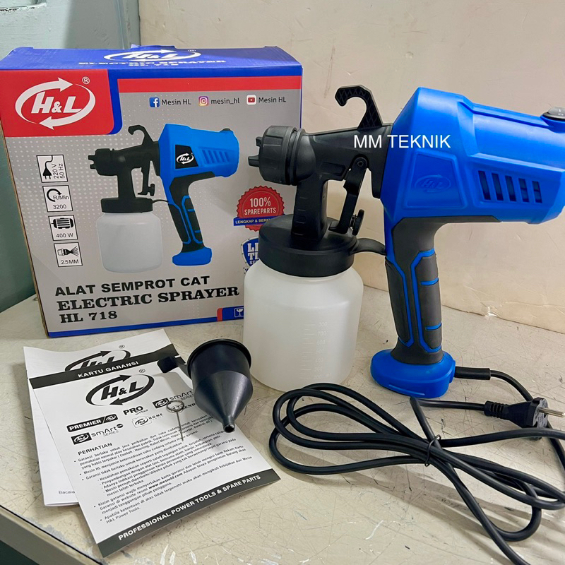 Electric Sprayer 718 HL Alat Semprot Cat Spray Gun Elektrik H&L