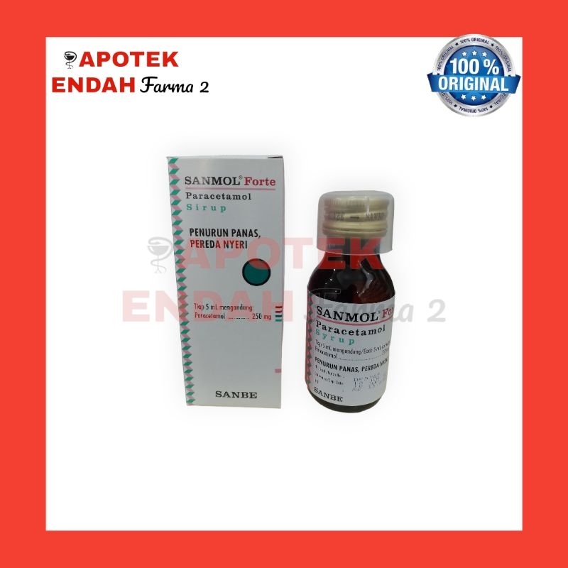 SANMOL SIRUP FORTE 250MG demam & nyeri