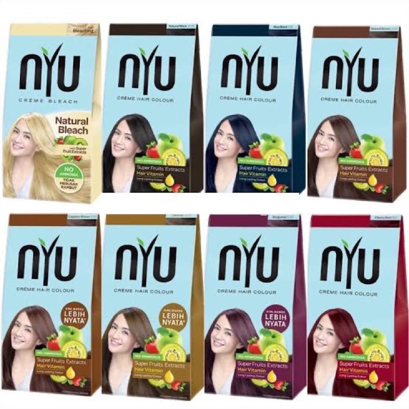[RAbeauty_lampung] NYU CREME HAIR COLOUR NATURAL BROWN / NYU / CAT RAMBUT / NYU PEWARNA RAMBUT