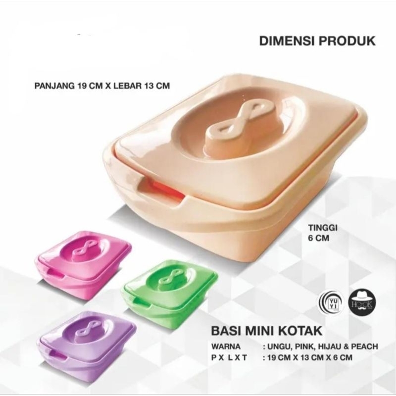 WADAH SAYUR / PRASMANAN MINI KOTAK 750ML