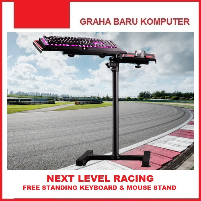 Next Level Racing Free Standing Keyboard Mouse Stand Add On - Kursi Chair Simulator Sim Game Gaming 