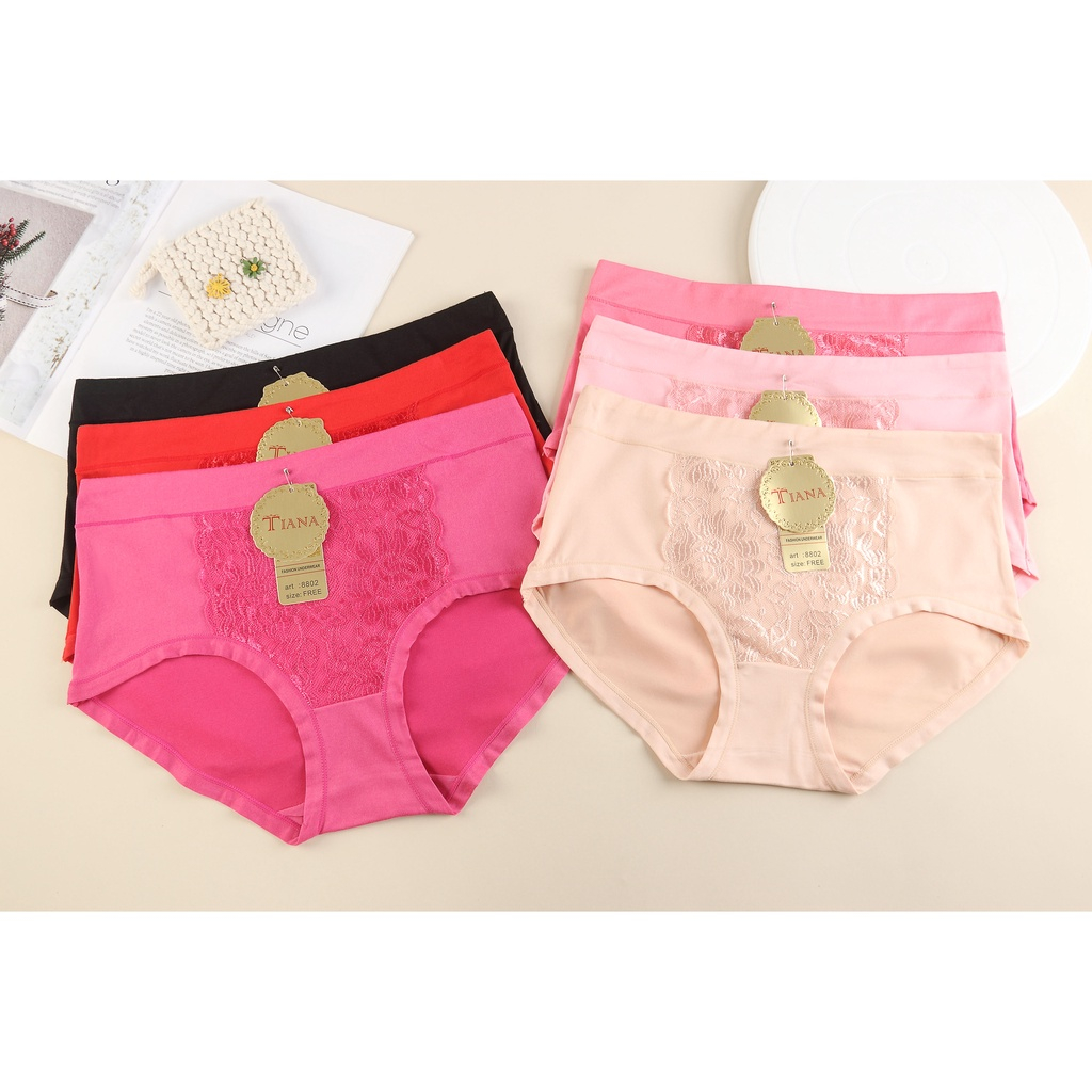 Celana Dalam Tiana 8802 Renda Brukat Jumbo