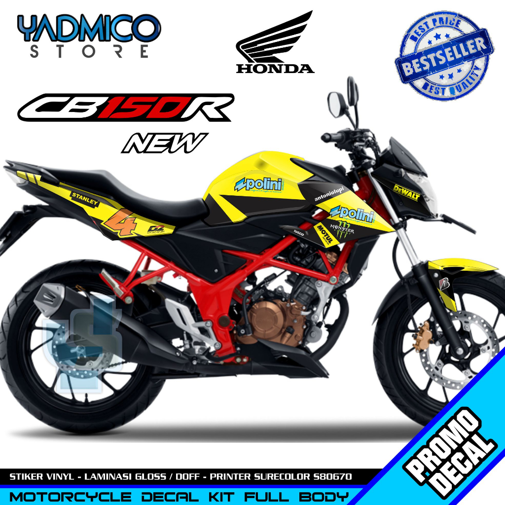 Decal CB 150R New 2019 Full Body - Stiker Motor CB150R New Full Body - Dekal CB 150 R New Full Body 