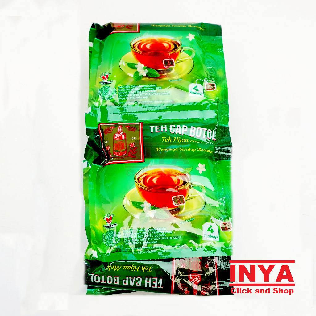 

Teh Cap Botol Teh Hijau Melati 10x4 TeaBag Renceng - Teh Celup - Tea