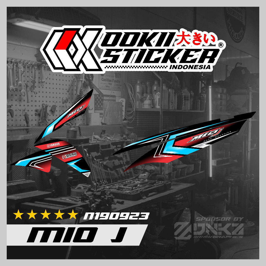 Stiker Mio J Decal Striping Mio J Premium Racing N190923 OOKII