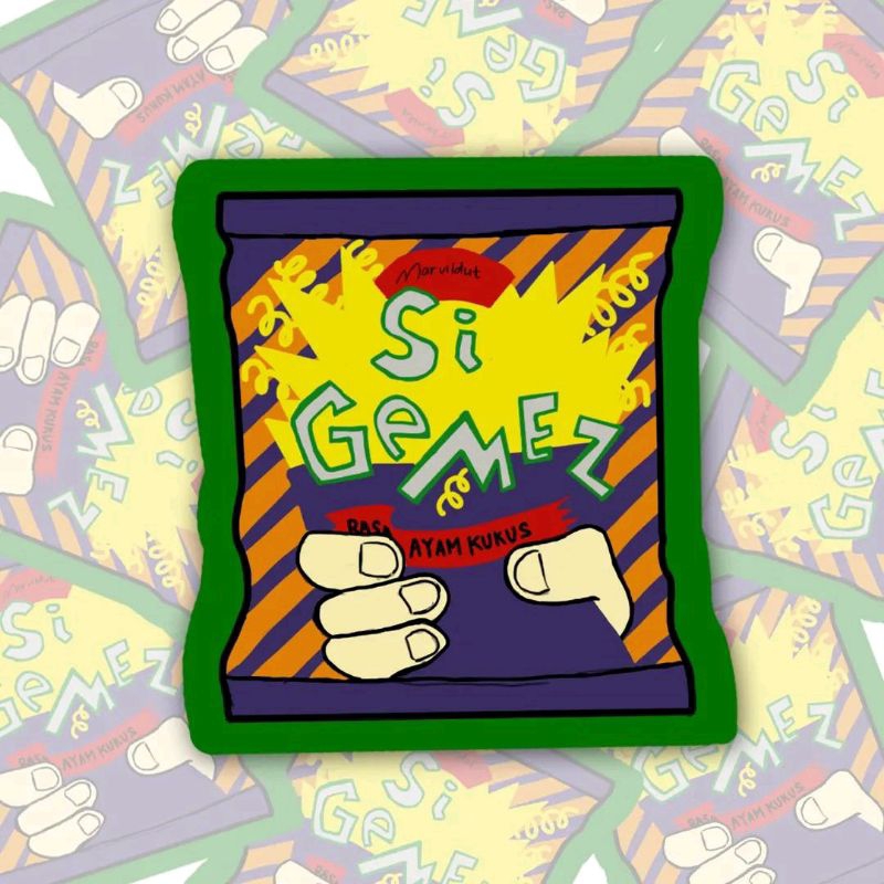 

Si Gemes Biru - Vinyl Stickers