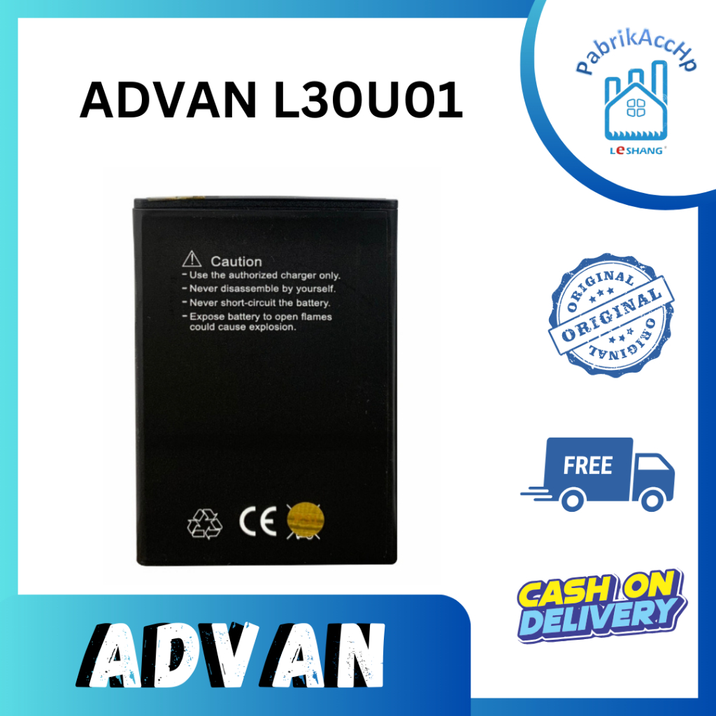 Baterai Advan L30U01 Original - Battery Advan Nasa plus3000mAh - Batre HP Advan Original - Battery O