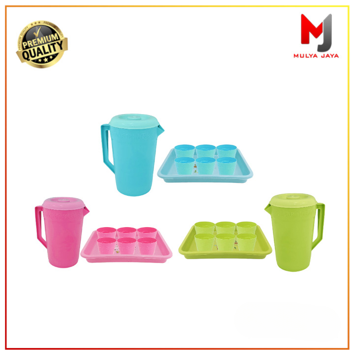 Mulia Jaya Teko Set Nampan Dan Gelas 09