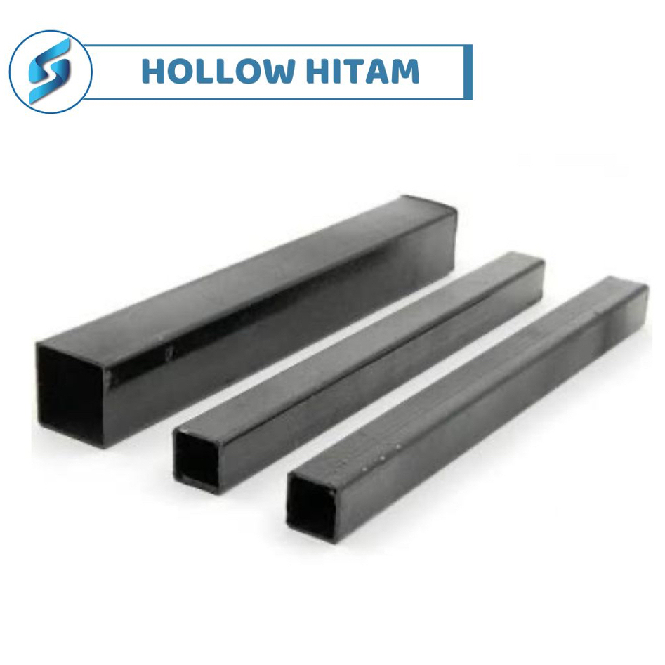 Hollow Hitam 50 x 100 x 3,0 MM - Pipa Besi Kotak Hitam