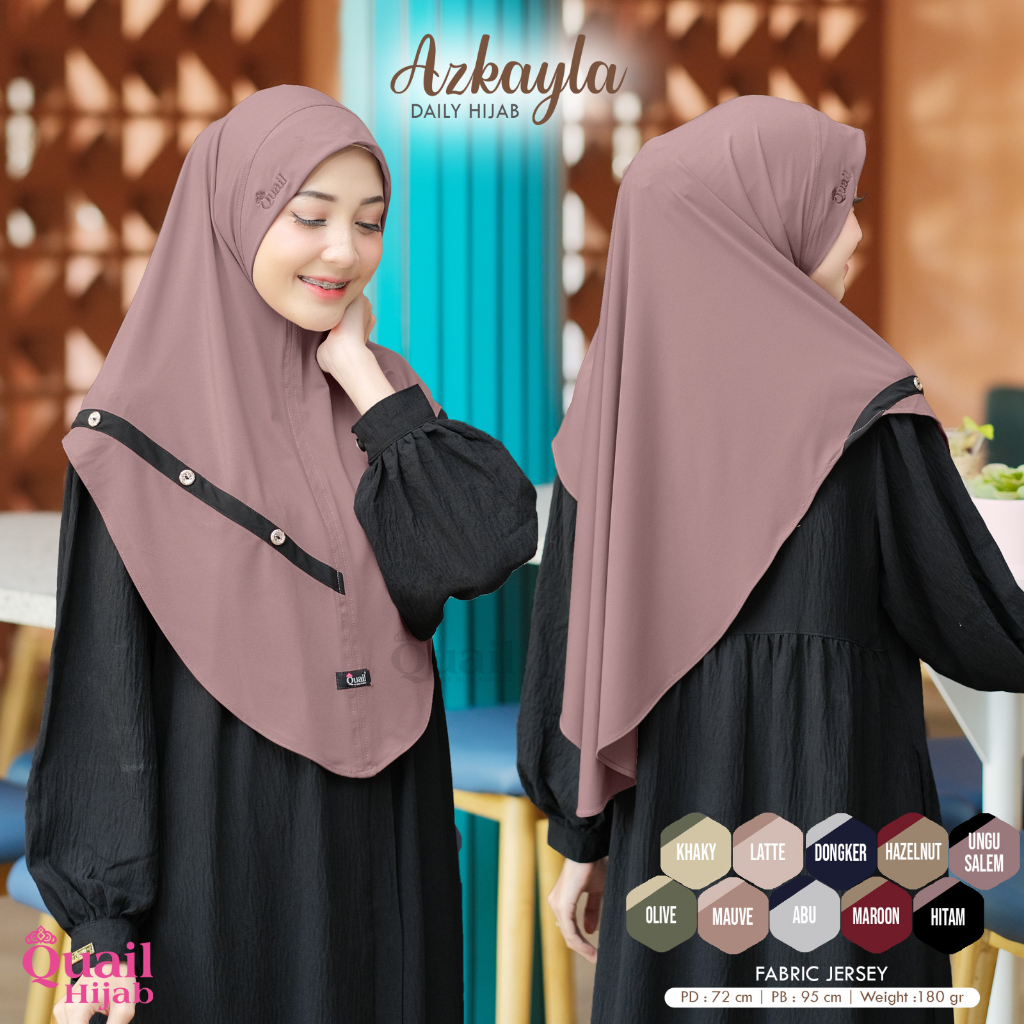 QUAIL HIJAB INSTAN JERSEY AZKAYLA
