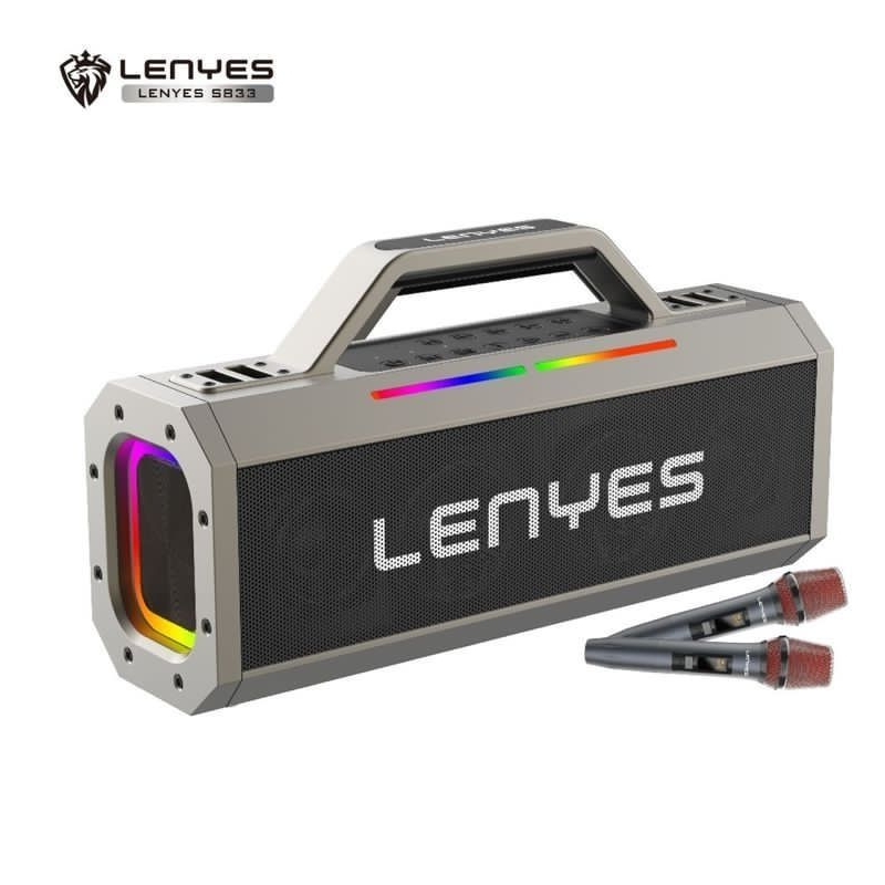 LENYES SPEAKER S833 HIFI MEGABASS TWS BLUETOOTH SPEAKER KTV