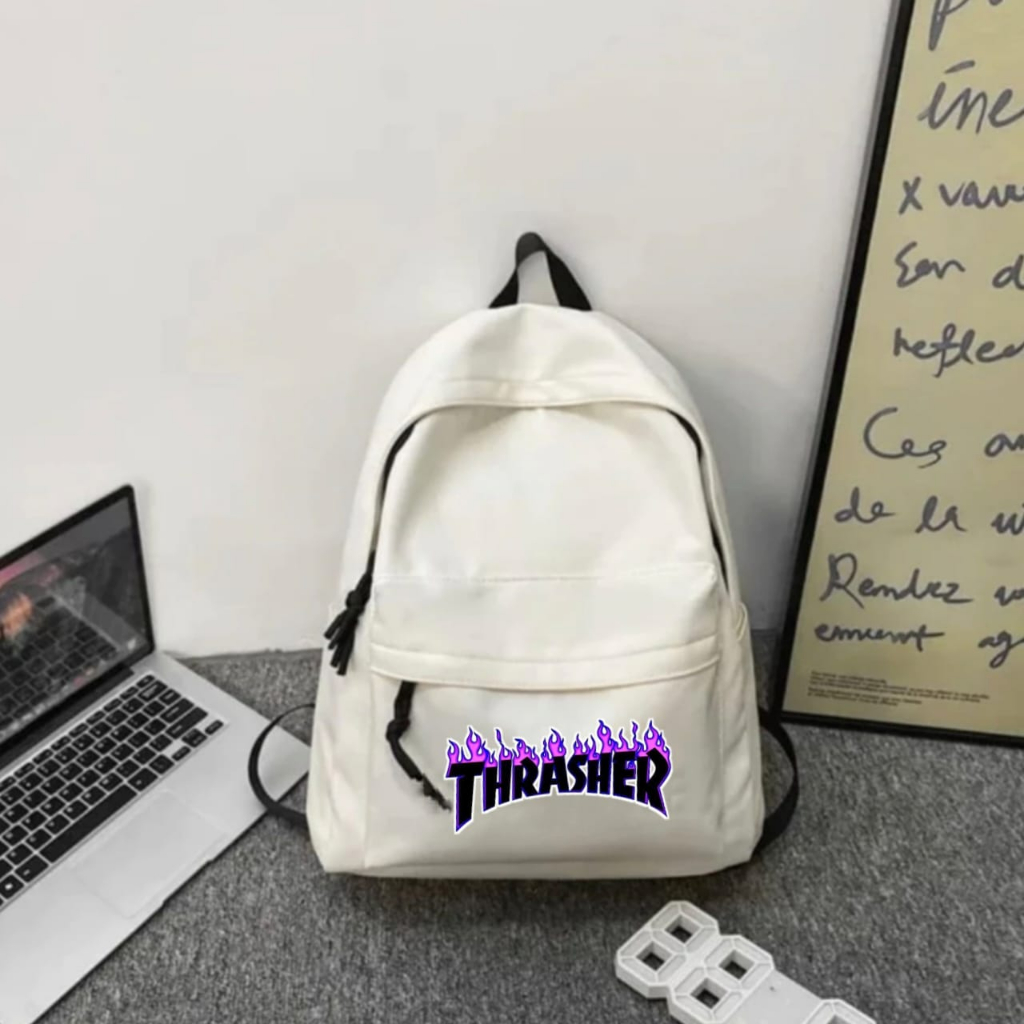 RECOMMENDED Tas Ransel Distro Original / Tas Backpack Unisex Keren Style 2023 / Tas Motif Thrasher