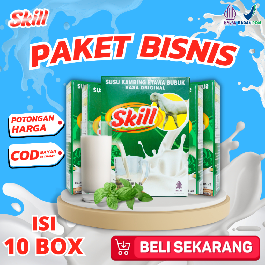 

PAKET BISNIS SUSU SKILL - Susu Kambing Etawa Skill Original Bukan Etawalin