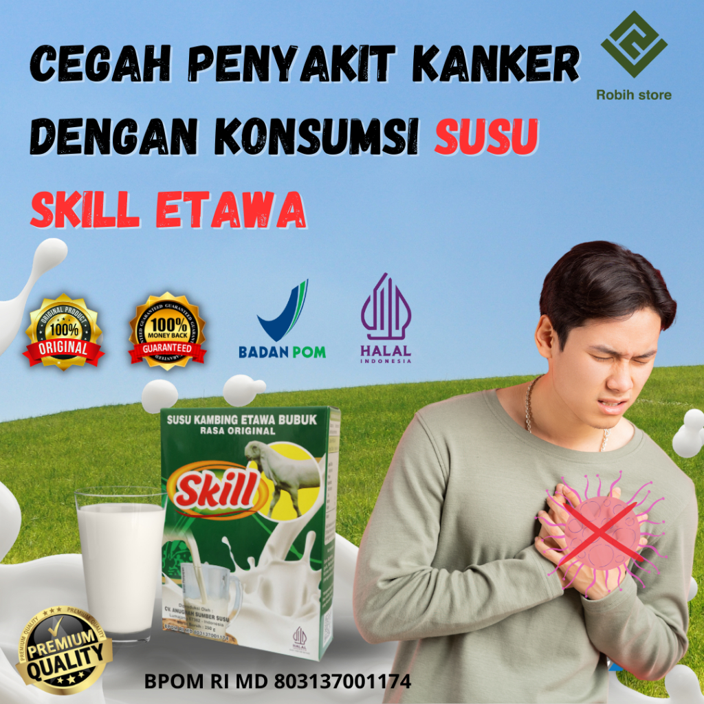 

Susu Kambing Etawa Skill Membantu Untuk Mencegah Penyakit Kanker Untuk Orang Yang Mempunyai Penyakit Kanker Izin BPOM Cocok Untuk Orang Yang Mempunyai Penyakit Kanker Bukan Etawalin