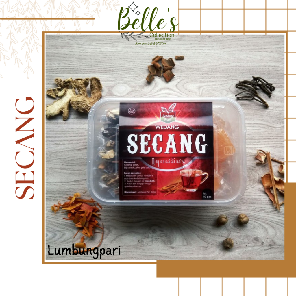 

Teh Secang / Wedang Secang /Wedang uwuh/Jahe Asli Komplit + Gula Batu isi 10 Pcs