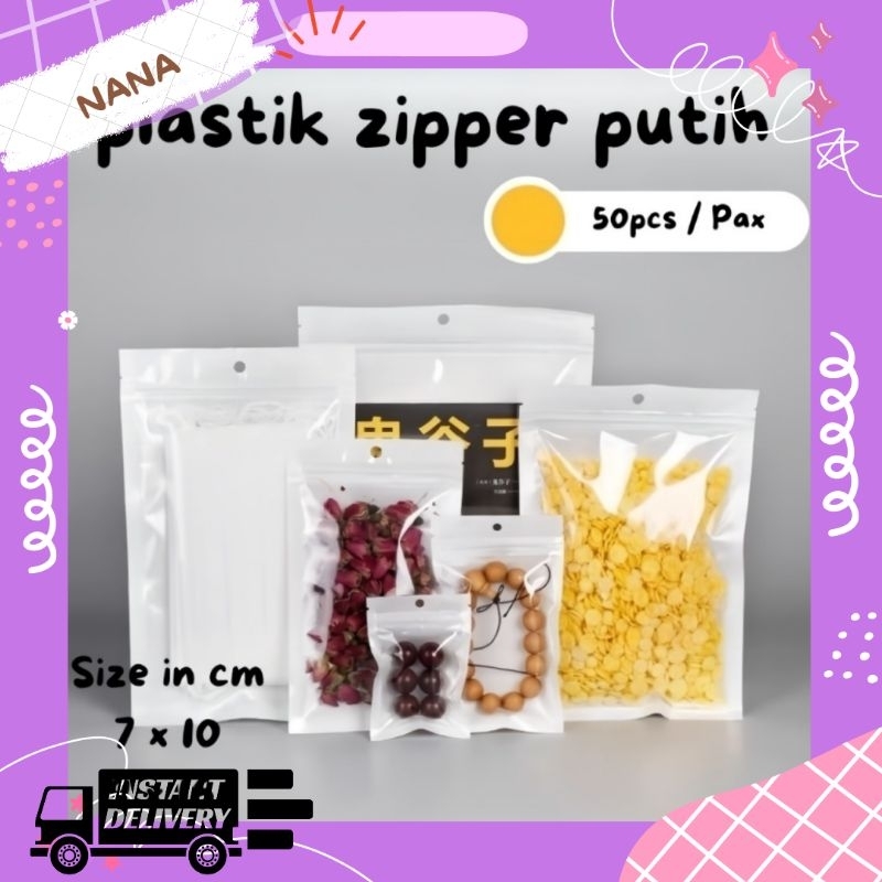 Plastik klip putih bening 7x10/ 9x16/10x15/12x20/14x20/16x24 Plastic makanan permen ,serbuk , acc hp