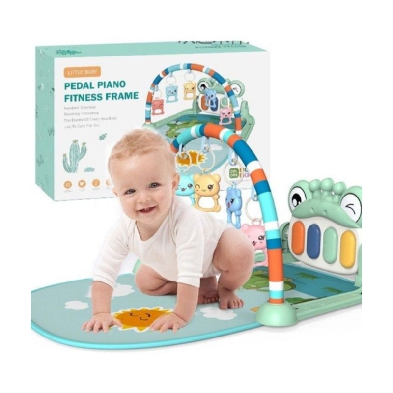 Little Baby Pedal Piano Fitness Frame - Mainan Bayi Baby Playgym Matras Piano Pedal
