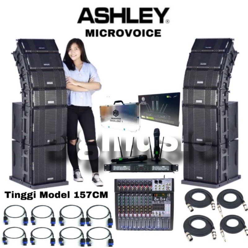 Paket Array + Subwoofer Ashley The Sound Original Mid 6.5 inch + Sub 12 inch